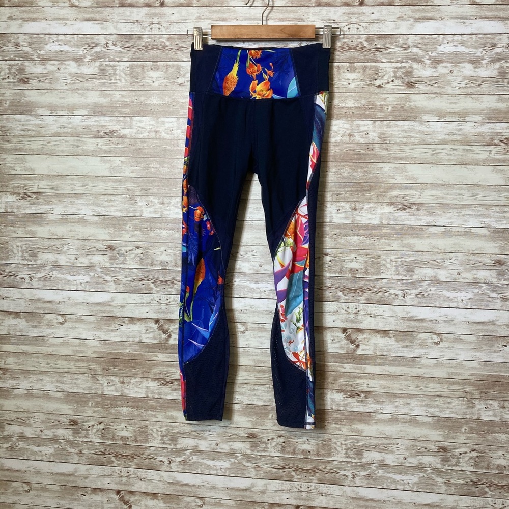 Athleta Floral Multi Pattern Athletic Leggings
